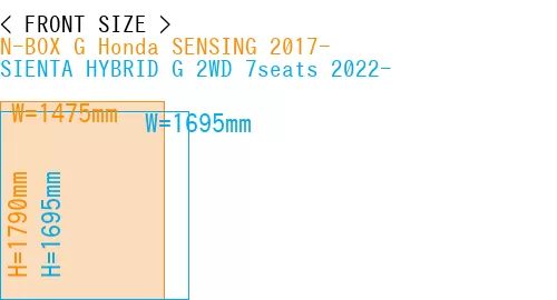 #N-BOX G Honda SENSING 2017- + SIENTA HYBRID G 2WD 7seats 2022-